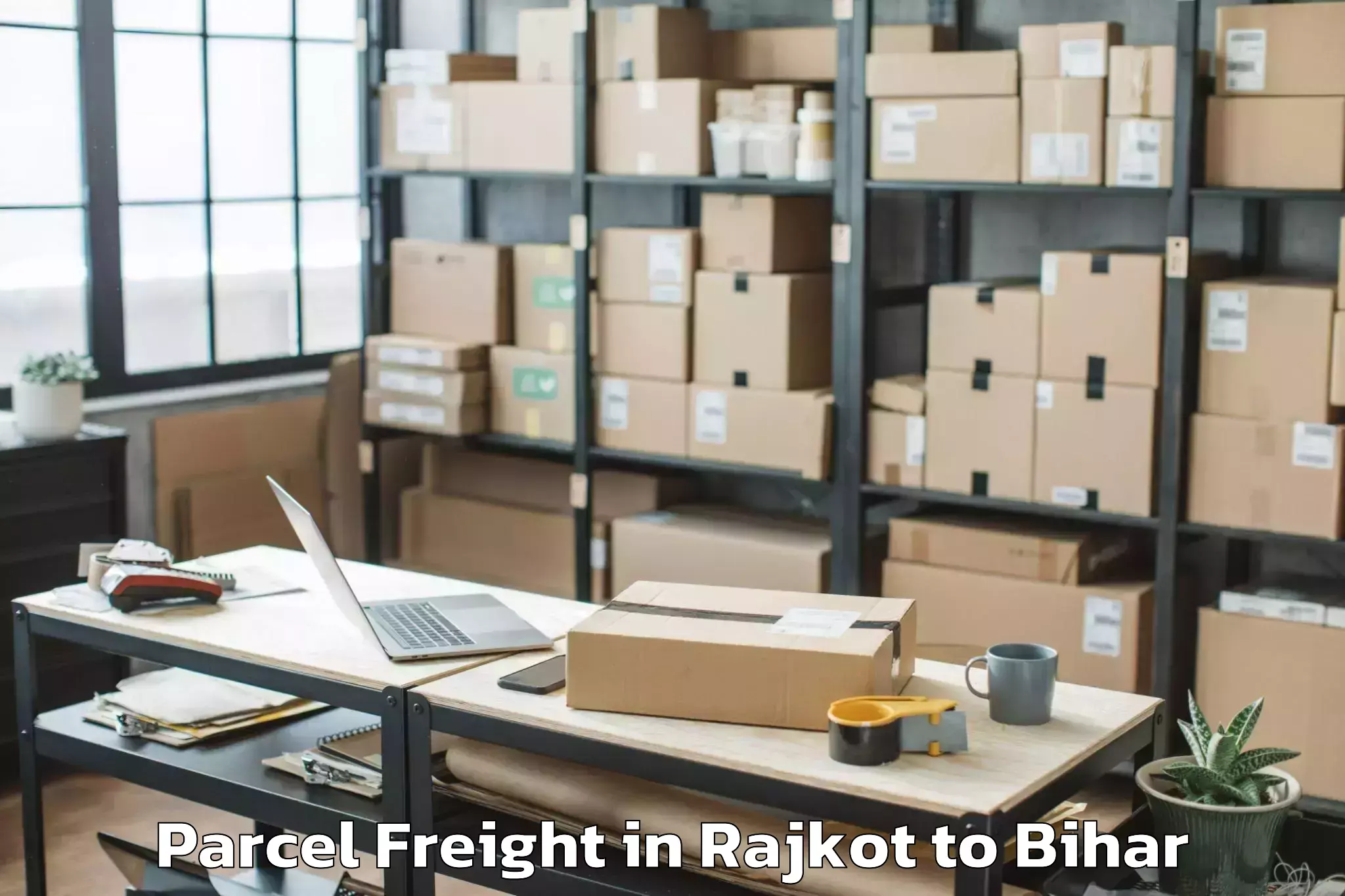 Book Rajkot to Kusheshwar Asthan Parcel Freight Online